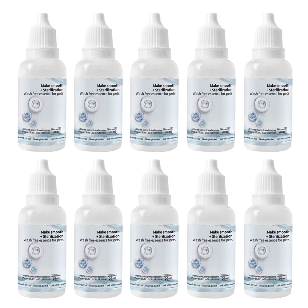 3-10Pc Cat Steam Brush Wash Free Essence Hair Serum Animal Grooming Essence Cat Dog Depilation for Cat Steamy Brush Pet Cleaning