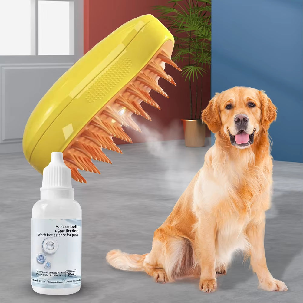 3-10Pc Cat Steam Brush Wash Free Essence Hair Serum Animal Grooming Essence Cat Dog Depilation for Cat Steamy Brush Pet Cleaning