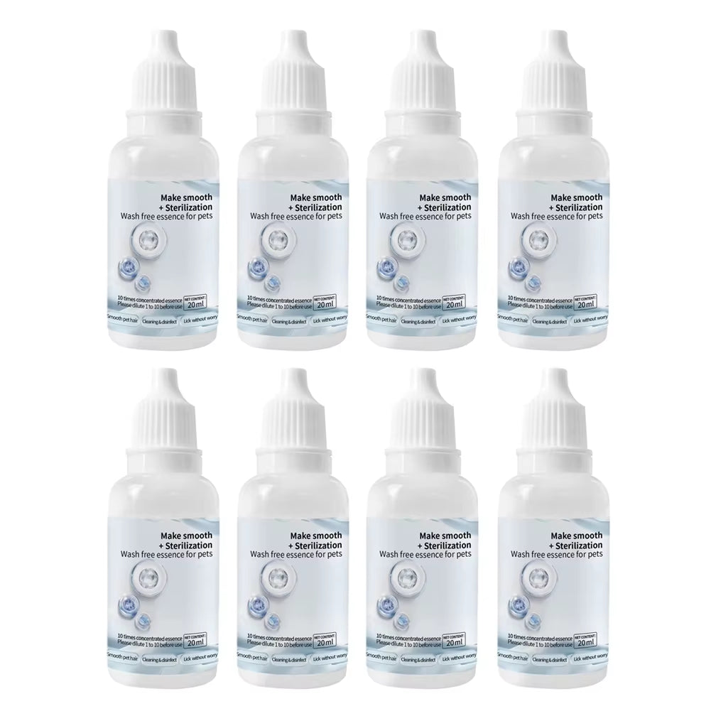 3-10Pc Cat Steam Brush Wash Free Essence Hair Serum Animal Grooming Essence Cat Dog Depilation for Cat Steamy Brush Pet Cleaning